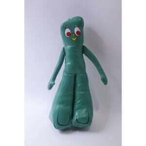 Gumby, Faux Leather, Plush, Green, Stuffed Animal, 1990s, ~ 241211-WH M-17-06